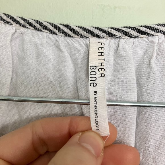 Anthropologie Feather Bone Lindsey Embroidered Floral Size XS - Picture 5 of 9